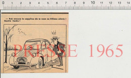 Delcampe - Doc 1965 Humour 2CV Citroën 2 Cv Automobile Voiture Vintage Auto Supplice De La Roue Crevaison Pneu Cric - Sin Clasificación