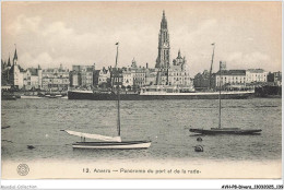 Delcampe - AVHP8-0477-BELGIQUE - ANVERS - Panorama Du Port Et De La Rade - Sonstige & Ohne Zuordnung