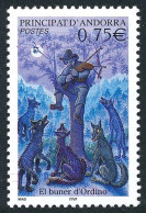 Delcampe - ANDORRE 2003 - Yv. 589 **   Faciale= 0,75 EUR - Le Joueur De Cornemuse  ..Réf.AND24034 - Unused Stamps