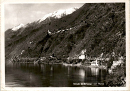 Delcampe - Strada Di Brissago Con Ronco (6266) * 21. 3. 1958 - Ronco Sopra Ascona