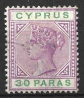 Delcampe - CYPRUS...QUEEN VICTORIA...(1837-01.)......30p.......SG41......VFU....... - Cyprus (...-1960)