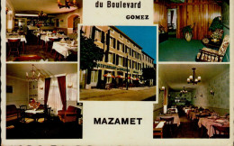 Delcampe - 81-MAZAMET...HOTEL-RESTAURANT DU BOULEVARD GOMEZ..5 VUES....CPSM GRAND FORMAT - Mazamet