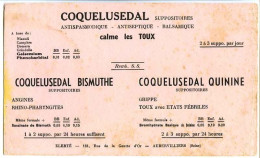 Delcampe - Buvard 20.6 X 12.2  Laboratoires Elerté  Laboratoires Des Réalisations Thérapeutiques  Aubervilliers Seine Coquelusedal - Drogheria