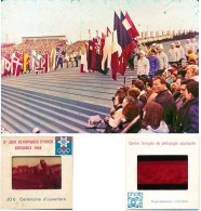 Delcampe - Diapositive Diapo N°9  Les Jeux Olympiques D'Hiver GRENOBLE 1968 JO6 Cérémonie D'ouverture Olympic Games JO 68 - Diapositives (slides)