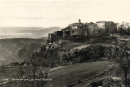 Delcampe - Cpsm Petit Format GOURDON  Au Fond L' Esterel  RV - Gourdon