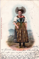 Delcampe - Suisse -  ST. GALL Femme En Costume  - ST. GALLEN Frau Mit Tracht - - Andere & Zonder Classificatie