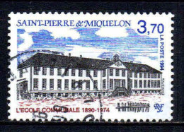 Delcampe - St Pierre Et Miquelon  - 1994 - Ecole Communale -  N° 607  - Oblit - Used - Gebruikt
