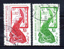 Delcampe - St Pierre Et Miquelon  - 1988  - La Pêche   - N° 490/491 - Oblit - Used - Gebruikt