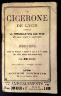 Delcampe - Le Cicérone De Lyon (nomenclature Des Rues 1900) - Reiseprospekte