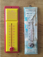 Delcampe - Lot De 2 Thermomètres Publicitaires METZ Et JARNY - Sonstige & Ohne Zuordnung