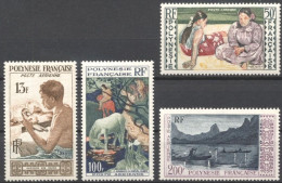 Delcampe - French Polynesia 1958, Art, Gauguin, Horse, 4val - Unused Stamps