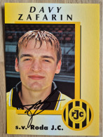 Delcampe - Card Davy Zafarin - Roda JC - 1998-1999 - Original Signed - Football Fussball Soccer Voetballen - FC Karnten - Fussball