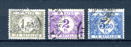 Delcampe - (B) TX46/48 Gestempeld 1922 - Dik Gekleurd Cijfer Op Witte Achtergrond - Stamps