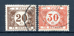 Delcampe - (B) TX34/35 Gestempeld 1922 - Dik Gekleurd Cijfer Op Witte Achtergrond - 4 - Stamps