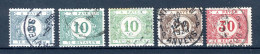 Delcampe - (B) TX32/35 Gestempeld 1922 - Dik Gekleurd Cijfer Op Witte Achtergrond - Stamps