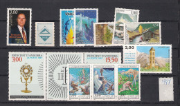 Delcampe - 1997  MNH Andorra (French), Year  Complete According To Michel, Postfris** - Volledige Jaargang