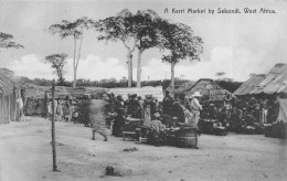 Delcampe - A KERRI MARKET BY SEKONDI, WEST AFRICA ~ A VINTAGE POSTCARD #253602 - Ghana - Gold Coast