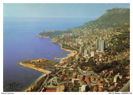 Delcampe - AOVP2-0088-MONACO - MONACO - La Principauté - Vue Générale Prise Du Vistaero - Mehransichten, Panoramakarten