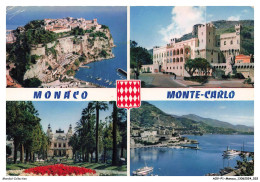 Delcampe - AOVP1-0017-MONACO -  MONTE-CARLO - Reflets De La Cote D'azure - Mehransichten, Panoramakarten