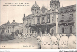 Delcampe - AJDP7-MONACO-0784 - MONTE-CARLO - Le Casino - Les Sacs D'argent Entrant Et Sortant - Monte-Carlo