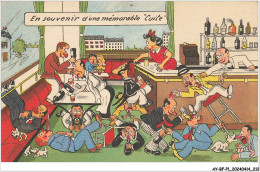 Delcampe - AY-BFP1-0107-ILLUSTRATEUR - EN SOUVENIR D'UN MEMORABLE CUITE - JEAN DE PREISSAC - N°1 - Preissac