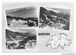 Delcampe - BI-BFP1-0366-SUISSE - MONTANA - Diverses Vue - Crans-Montana