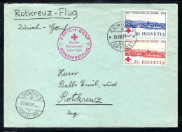 Delcampe - AVIATION -  1939.VIII.30 - Vol Croix-Rouge Zurich - Genève - Altri & Non Classificati