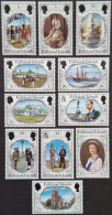 Delcampe - ILES FALKLAND / YT 376 - 386 / REINE ELIZABETH II - UNIFORMES - ARCHE OS BALEINE - VOILIER TROIS MATS / NEUFS ** / MNH - Falkland Islands