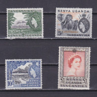 Delcampe - KENYA UGANDA TANGANYIKA 1954, SG# 177-180 CV £128 Part Set Queen Elizabeth II MH - Kenya, Oeganda & Tanganyika