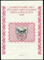 Delcampe - Germany Deutschland Berlin 1990 / Block Gedenkblatt 12 / Jugend Und Philatelie / Youth, Comedy, Max Und Moritz - Briefe U. Dokumente