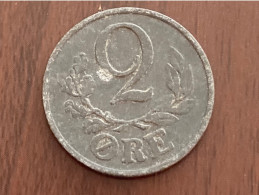 Delcampe - Münze Münzen Umlaufmünze Dänemark 2 Öre 1944 - Danimarca