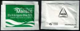 Delcampe - Portugal Sachet Sucre Cafés Delta Festival Do Marisco Août 2025 Olhão - Sugars