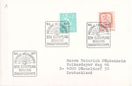 Delcampe - Finland Cover Posted Helsinki 1977 5th European Bowling Championships. Postal Weight 0,04 Kg. Please Read Sales Conditio - Bowls