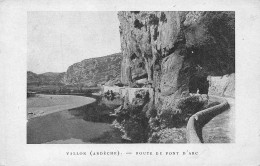 Delcampe - 07 Vallon-Pont-d'Arc Route Et Tunnel   (scan R/V) N° 9 \ PH1610 - Vallon Pont D'Arc