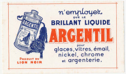 Delcampe - Buvard  20.4 X 12 LION NOIR  Argenterie Nickel Vitre ...ARGENTIL (4) - Wash & Clean