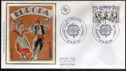 Delcampe - FDC - Europa CEPT 1981 -- France - 1981
