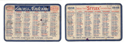 Delcampe - Calendrier 1939 - Encres Antoine & Encre Stylex - Formato Piccolo : 1921-40
