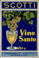 Delcampe - 001284 "SCOTTI - STABILIMENTO VINICOLO MONCALVO (ASTI) - VINO SANTO"ORIG.LABEL - Other & Unclassified