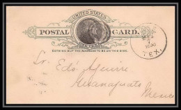 Delcampe - 3258/ USA Entier Stationery Carte Postale (postcard) N°8 Pour Guanajuato Mexico 1890 - ...-1900