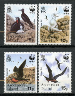 Delcampe - Ascension Yvert 503/506**, Scott  483/486**, Oiseaux, MNH - Ascension