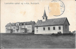 Delcampe - Landakots - Spitali Og Kirkja, Reykjavik - IJsland