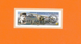 Delcampe - LISA Nabanco 2023 MARCOPHILEX EPERNAY CAPITAINE ALBERT DEULLIN AVION FLUGZEUG PLANE MILITAIRE KEPI ATM FRAMA - 2010-... Geïllustreerde Frankeervignetten