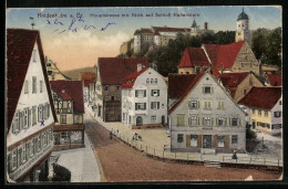 Delcampe - AK Heidenheim A. Br., Hauptstrasse, Blick Auf Schloss Hellenstein - Heidenheim