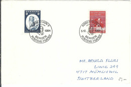 Delcampe - DANEMARK 1984: LSC De COPENHAGUE Pour MÜMLISWIL (Suisse) - Covers & Documents