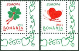Delcampe - ROUMANIE 1998 - Europa - Papillon Et Trèfle à 4 Feuilles - 2 V. - 1998