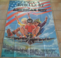 Delcampe - AFFICHE CINEMA FILM AMERICAN WAY DENNIS HOPPER 1986 TBE DESSIN - Posters