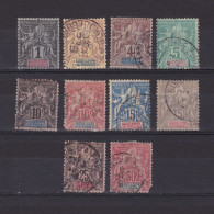 Delcampe - GUADELOUPE 1892, Sc# 27-41, CV $34, Part Set, Used - Used Stamps
