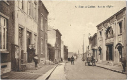 Delcampe - Pont-à-Celles Rue De L'Eglise ( Attelage ) - Pont-à-Celles