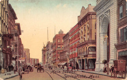 Delcampe - B527 US 1914 Main Street Springfield Massachusetts Vintage Postcard - D