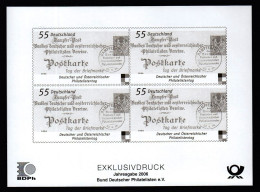 Delcampe - Germany 2006 / Exklusivdruck BDPh / Tag Der Briefmarke / Stamp Day / Schwarzdruck Vignette Cinderella - Vignetten (Erinnophilie)